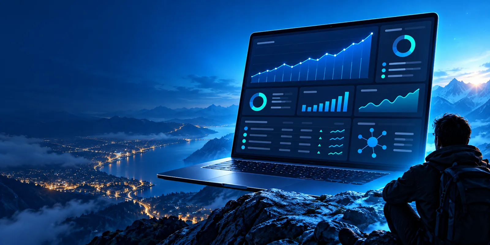 SEO-Analyse-Arbeitsbereich mit Signalen zur Website-Performance und -Optimierung