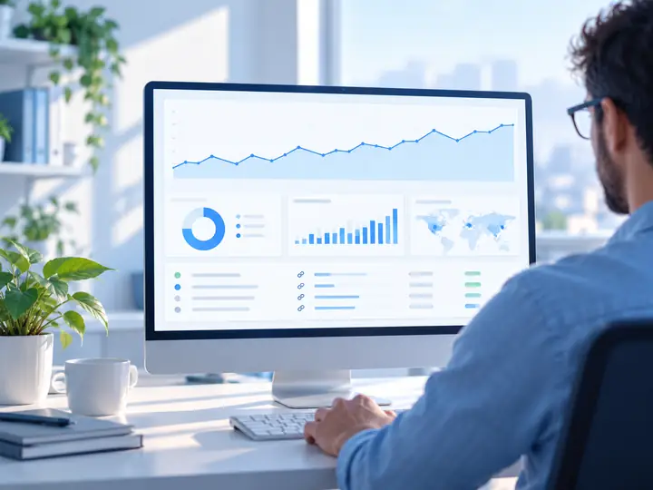 Beispiel für ein Backlink-Monitoring-Dashboard