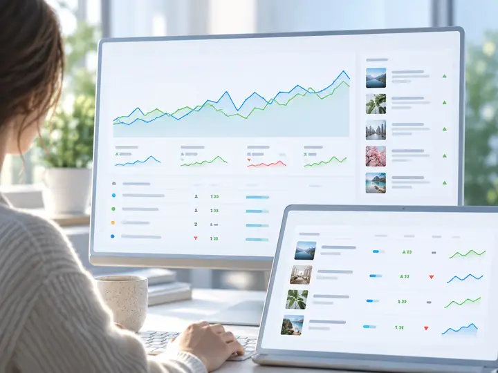 Beispiel für ein Ranking-Monitoring-Dashboard